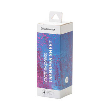 Transferfolie, Pink Mist, 4 Blatt, 30,5 x 11,4 cm