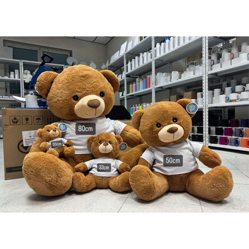 Plüschtier, Teddy-Bär, mit Shirt, 20 cm, für den Sublimationsdruck