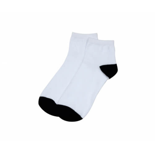 Damenfersensocken, Weiß, für den Sublimationsdruck