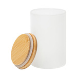 Behälter, Glas, 600 ml, mit hölzernem Deckel, für den Sublimationsdruck