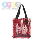 Tasche mit roten Pailletten, 35 x 38 cm, für den Sublimationsdruck