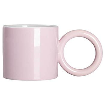 Becher 280 ml, runder Henkel, Rosa, für die Sublimation
