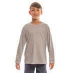 T-Shirt, für Teenager, Langärmlig, Athletic Grey, für den Sublimationsdruck
