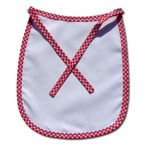 Lätzchen, PREMIUM, rot-weiß, für den Sublimationsdruck