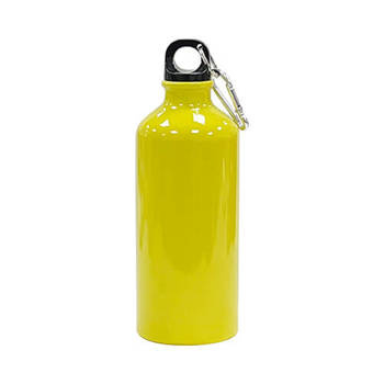 Fahrradflasche, Aluminium, Gelb, 600 ml, für den Sublimationsdruck