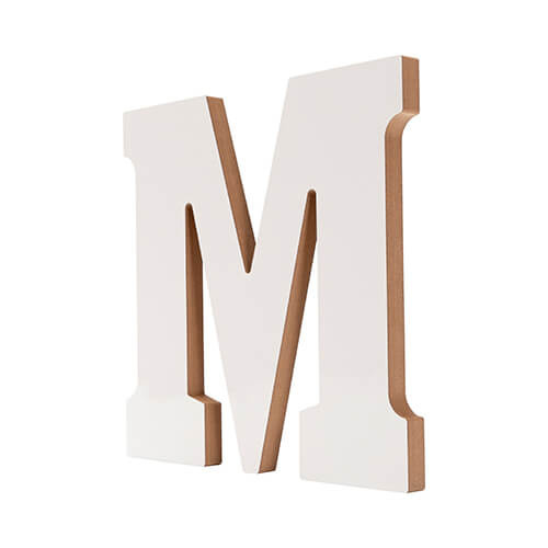Deko-Buchstabe, "M", MDF, 25 cm, für den Sublimationsdruck
