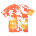 T-Shirt, Cotton-Like Bleached Leopard Dreams Orange, für den Sublimationsdruck