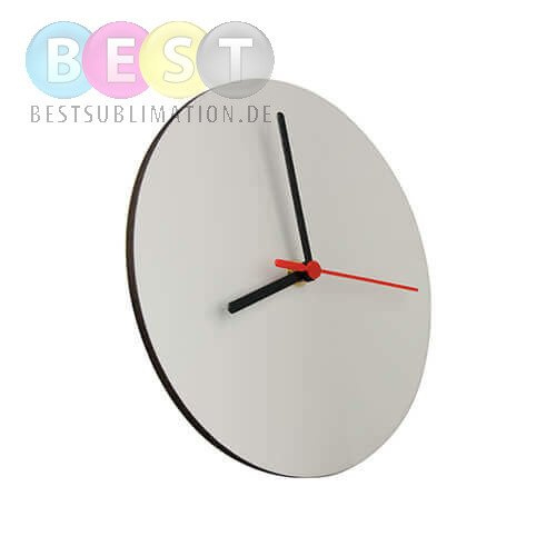 Uhr, MDF, Durchm. 20 cm, für den Sublimationsdruck