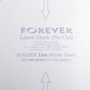 Forever Laser-Dark (No-Cut) B-Paper Lite, Transferpapier, A3XL