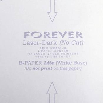Forever Laser-Dark (No-Cut) B-Paper Lite, Transferpapier, A4