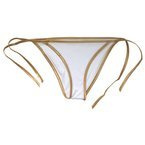 Damen-Slip, goldene Paspelierung, für den Sublimationsdruck