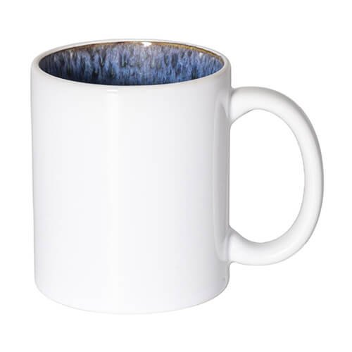 Becher 330 ml, gläserne Innenseite, Dunkelblau, für die Sublimation