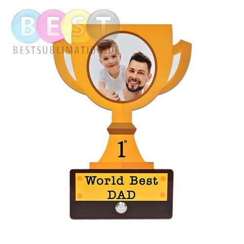 Foto-Rahmen, Pokal, MDF, für den Sublimationsdruck.