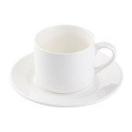 Kaffeetasse, 170 ml, mit Untertasse, Klasse A+, für den Sublimationsdruck