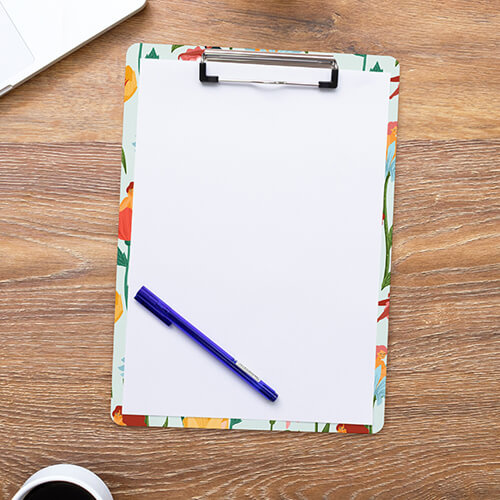 Klemmbrett, Kunststoff, DIN-A4, für den Sublimationsdruck