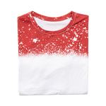 T-Shirt, Cotton-Like Bleached Starry Red, für den Sublimationsdruck