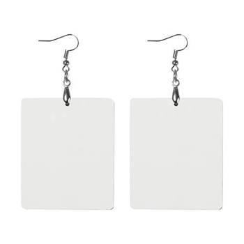 Ohrringe, MDF, Großes Rechteck, für den Sublimationsdruck