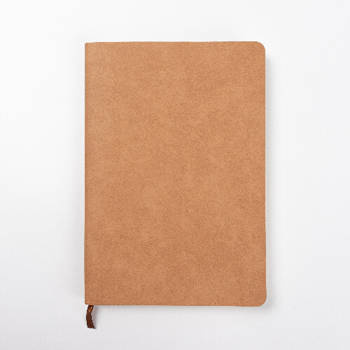 Notizbuch, DIN A5, Kunstleder-Umschlag, Braun, für den Sublimationsdruck