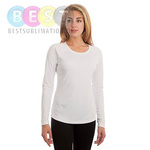 Damen T-Shirt, Solar, Langärmlig, Weiß, für den Sublimationsdruck