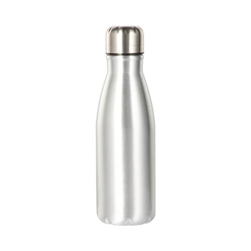 Fahrradflasche, Silber, 500 ml, für den Sublimationsdruck