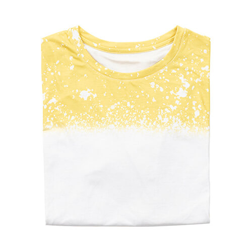 T-Shirt, Cotton-Like Bleached Starry Yellow, für den Sublimationsdruck