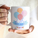 Blatt mit Zirkonia, Ballons, für den Thermotransfer