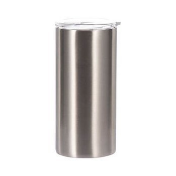 Tumbler / Becher, 350 ml, Silber, für den Sublimationsdruck.