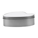 Metalldosen, Metall, Herz, für den Sublimationsdruck