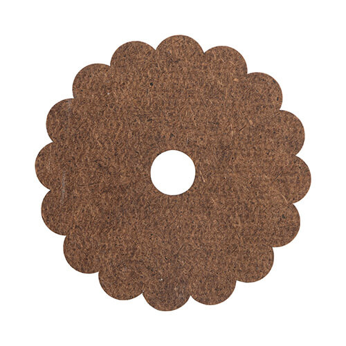 Namensschild für 1200 ml Becher, Hartfaser, Zahnrad, für die Sublimation