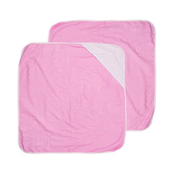 2er-Set Handtuch für Kinder, mit Kapuze, Rosa, für den Sublimationsdruck