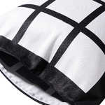 Kissenbezug, Plüsch, mit Fotopaneelen, 9 Paneele, 45 x 45 cm, für den Sublimationsdruck