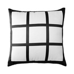 Kissenbezug, Plüsch, mit Fotopaneelen, 9 Paneele, 45 x 45 cm, für den Sublimationsdruck