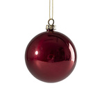 Christbaumkugel, Kunststoff, Ø 8 cm, Rot, für den Sublimationsdruck