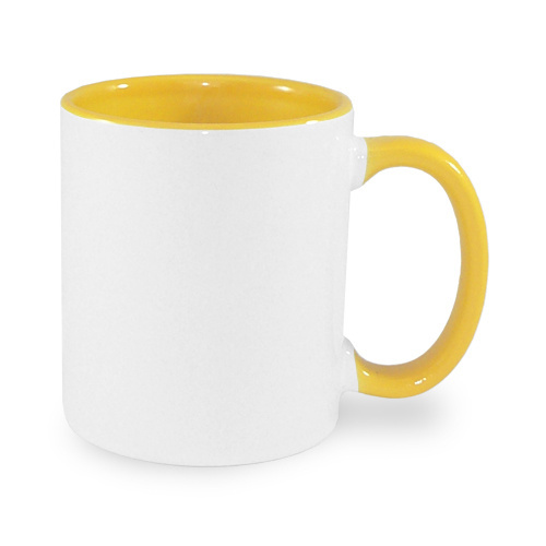 Tasse 330ml FUNNY, ECO, Gelb, für die Sublimation