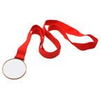 Medaille Ø 6 cm, Druckbereich Ø 5 cm, Bronze, für den Sublimationsdruck