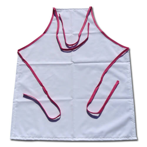 Foto-Küchenschürze, PREMIUM, Rosa Riemen, für den Sublimationsdruck