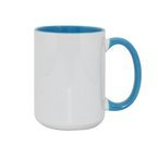 Tasse 450ml MAX, FUNNY,  A+, Hellblau, für die Sublimation