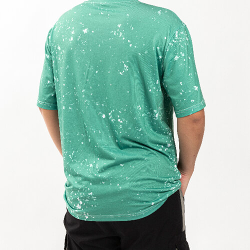T-Shirt, Cotton-Like Bleached Starry Green, für den Sublimationsdruck