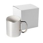 Tasse 330ml, Silber, mit einzelner Box für die Sublimation