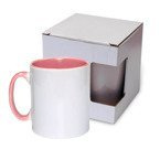 Tasse 300ml, FUNNY,  A+, Rosa, mit Box, für die Sublimation