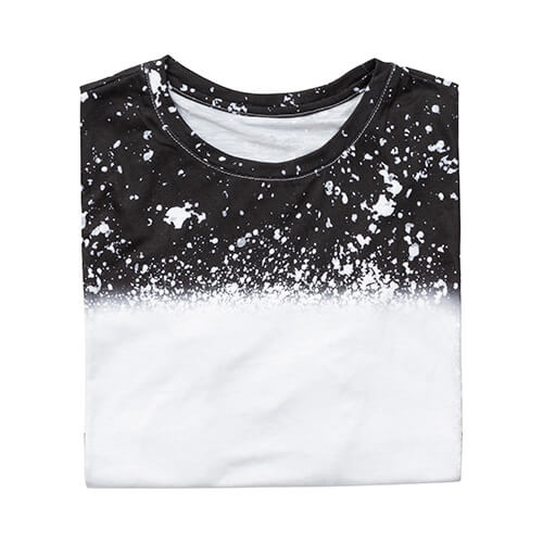 T-Shirt, Cotton-Like Bleached Starry Black, für den Sublimationsdruck