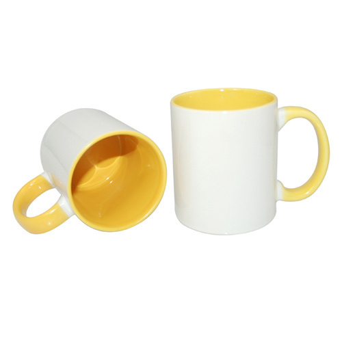 Tasse 330ml FUNNY, ECO, Gelb, für die Sublimation