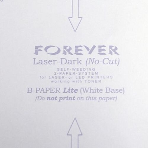 Forever Laser-Dark (No-Cut) B-Paper Lite, Transferpapier, A4XL