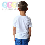 T-Shirt, für Kinder, Basic, Kurzärmlig, Grau, für den Sublimationsdruck