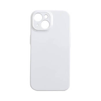 3D-Cover für das iPhone 15, Weiß, glänzend, für den Sublimationsdruck