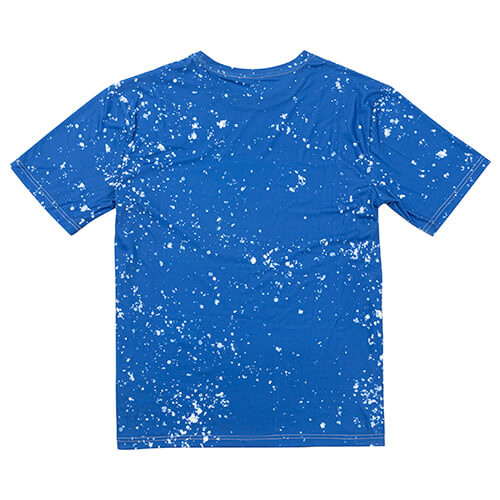 T-Shirt, Cotton-Like Bleached Starry Blue, für den Sublimationsdruck