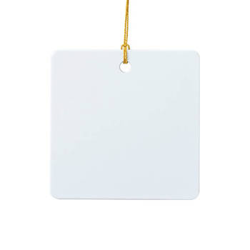Anhänger, Quadrat, Kunststoff, für den Sublimationsdruck