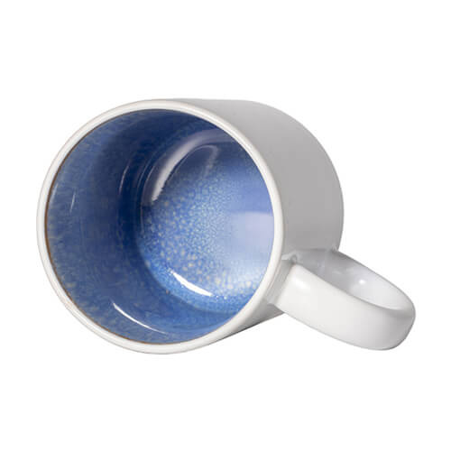 Becher 330 ml, gläserne Innenseite, Hellblau, für die Sublimation