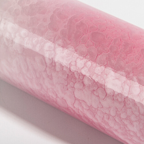 Becher, 600 ml, 3D Puff Cloud, Weiß-Rosa, für die Sublimation