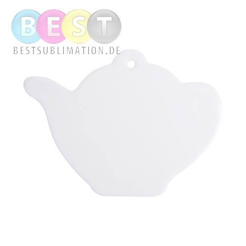 Tassenuntersetzer, Teekessel, Keramik in Steinoptik, für die Sublimation